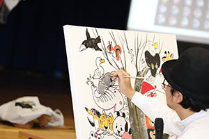 創立７０周年記念　ライブペインティング🎵