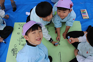 みんなでライブペインティングごっこ🎵　すみれ・A