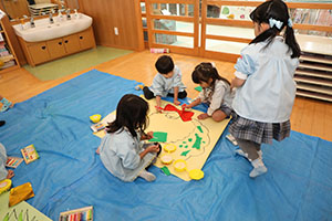 ペインティングごっこの準備　B