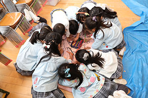 ペインティングごっこの準備　B