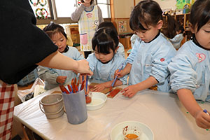 クリスマスツリーの制作　ぱんだ