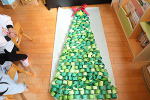 クリスマスの制作　ことり