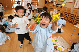 フィンガーペイント🎨　きりん