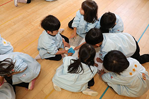 フィンガーペイント🎨　きりん