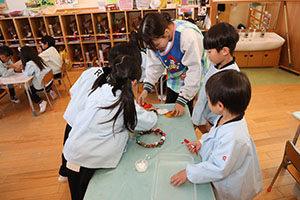 クリスマスリースの制作✨　E