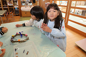 クリスマスリースの制作✨　E