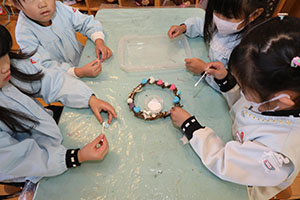 クリスマスリースの制作✨　E