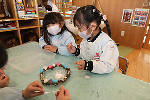 クリスマスリースの制作✨　E