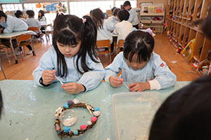 クリスマスリースの制作✨　E