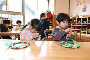 クリスマスの制作　あひる