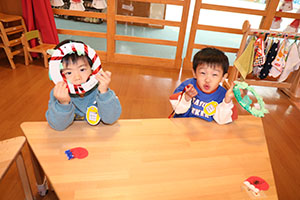 クリスマスの制作　あひる