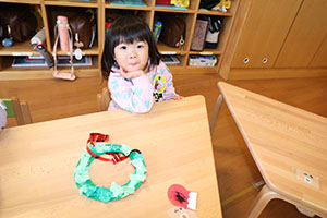 クリスマスの制作　あひる