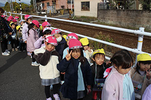 お散歩へでかけました　あひる・ばら