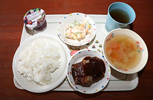 お散歩へでかけました　あひる・ばら