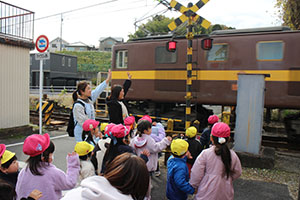 お散歩へでかけました　あひる・ばら