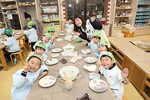 陶芸教室　楽しかったね　年長A・B　NO．2