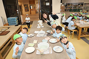 陶芸教室　楽しかったね　年長A・B　NO．2