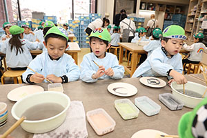 陶芸教室　楽しかったね　年長A・B　NO．1