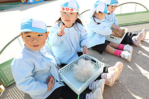 ふれあい動物園　たのしかったね　年少組