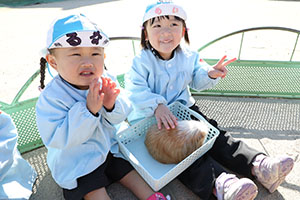 ふれあい動物園　たのしかったね　年少組