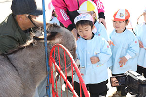 ふれあい動物園　たのしかったね　年少組