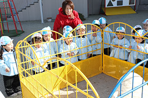 ふれあい動物園　たのしかったね　年少組