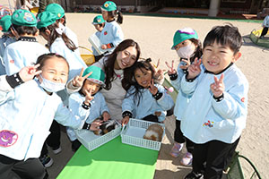 ふれあい動物園　たのしかったね　年長組