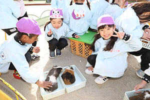 ふれあい動物園　たのしかったね　年長組