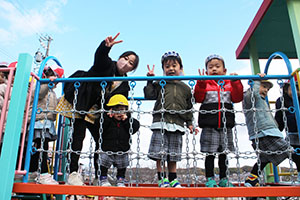 お散歩へでかけました　りす・ぱんだ