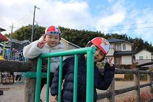 お散歩へでかけました　りす・ぱんだ