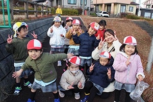 お散歩へでかけました　りす・ぱんだ