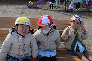 お散歩へでかけました　りす・ぱんだ