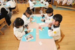 年賀状を書きました　ことり