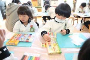 年賀状を書きました　ことり