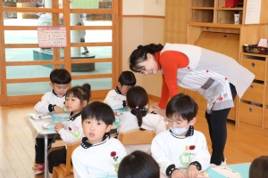 年賀状を書きました　ことり