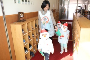 サンタさんに変身！🎅　ひよこ