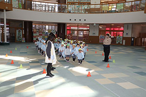 リレー楽しかったね　こあら・ことり・ぱんだ