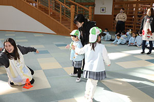 リレー楽しかったね　こあら・ことり・ぱんだ