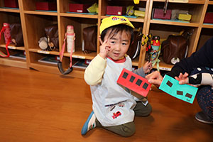 電車の制作　あひる