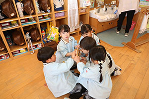 大掃除をしました　すみれ・ばら・たんぽぽ・りす・うさぎ・B・D