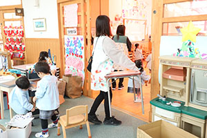 大掃除をしました　すみれ・ばら・たんぽぽ・りす・うさぎ・B・D