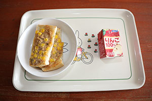 みんなでお給食　あひる・すみれ