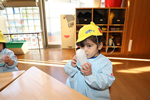 スノードームの制作　あひる