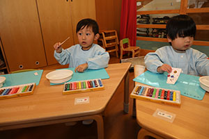 スノードームの制作　あひる