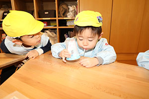 スノードームの制作　あひる