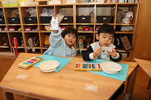 スノードームの制作　あひる