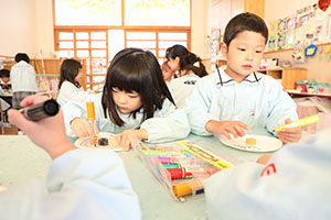 コマの制作　さくら