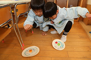 コマの制作　さくら