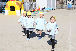 マラソン活動が始まりました　C・ひまわり・たんぽぽ・さくら・ことり・ぱんだ