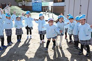 マラソン活動が始まりました　C・ひまわり・たんぽぽ・さくら・ことり・ぱんだ